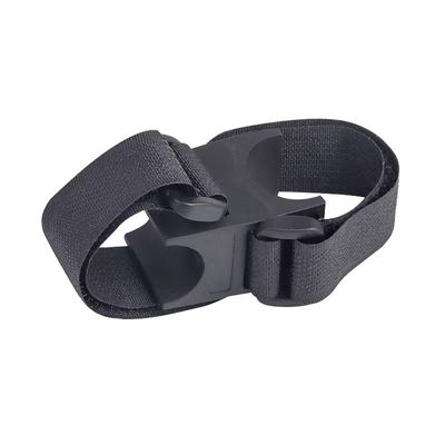 কালো সাইকেল এলইডি টর্চ ঘূর্ণন ব্র্যাকেট ফ্ল্যাশলাইট 28-40 মিমি বাইক লাইটের জন্য স্ট্যান্ড