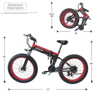 15 এএইচ ব্যাটারি 26x4.0 ইঞ্চি উচ্চ শক্তিশালী 1000W মোটর এবং 7-স্পিড গিয়ার সহ বৈদ্যুতিক বাইক