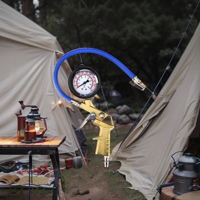 অ্যালুমিনিয়াম অটো টায়ার বায়ু inflating বন্দুক ডিজিটাল টায়ার চাপ গেজ 200 PSI সর্বোচ্চ চাপ