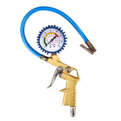 অ্যালুমিনিয়াম অটো টায়ার বায়ু inflating বন্দুক ডিজিটাল টায়ার চাপ গেজ 200 PSI সর্বোচ্চ চাপ