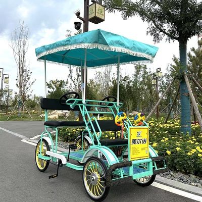 ইস্পাত ফ্রেম 26 '' ট্যান্ডেম 4 চাকা প্রাপ্তবয়স্ক রাস্তা পর্যটন সাইকেল সৈকত পর্যটক সাইকেল চালানো