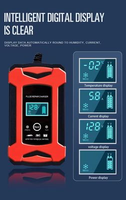 ব্যাটারি পরীক্ষক মোটরসাইকেলের জন্য এলসিডি রঙিন প্রদর্শন গাড়ি এসইউভি ট্রাক শুকনো সীসা-এসিড এজিএম জিইএল এসএলএ