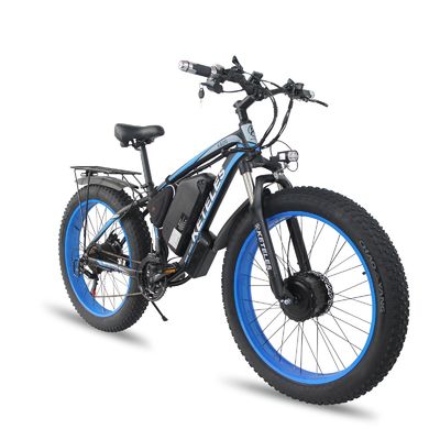 KETELES K800 ইলেকট্রিক ফ্যাট বাইক 1000W 17.5AH ব্যাটারি 26x4.0 ইঞ্চি ডুয়াল মোটর টু হুইল ড্রাইভ