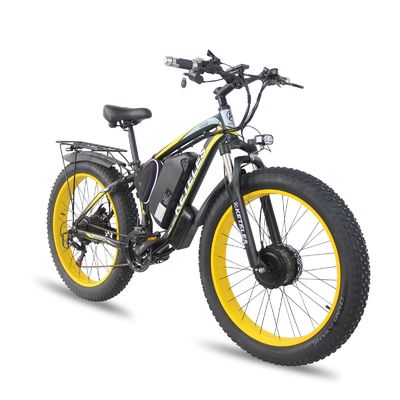 KETELES K800 ইলেকট্রিক ফ্যাট বাইক 1000W 17.5AH ব্যাটারি 26x4.0 ইঞ্চি ডুয়াল মোটর টু হুইল ড্রাইভ