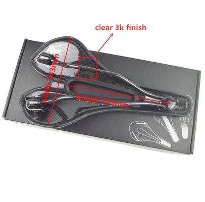 হালকা ওজন 139g পূর্ণ কার্বন ফাইবার সাইকেল কুশন সব ঋতু জন্য এমটিবি রোড সাইকেল আসন