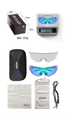 ক্লায়েন্টের লোগো মুদ্রণ করুন ইউনিসেক্স কাস্টমাইজযোগ্য রিমল সাইকেল চশমা রঙ পরিবর্তনকারী গগলস