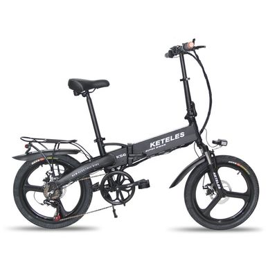 48V 350W 10AH ইলেকট্রিক বাইক 20 ইঞ্চি ভাঁজ ফ্রেম এবং 31-60 কিমি পরিসীমা প্রতি শক্তি