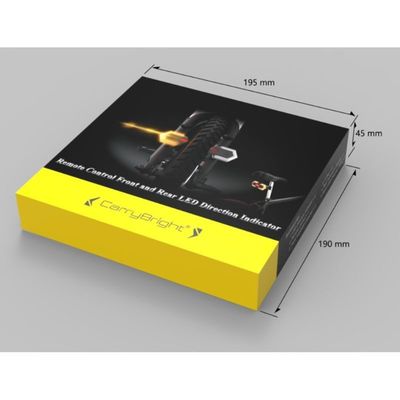 ওয়্যারলেস রিমোট কন্ট্রোল এলইডি দিকনির্দেশক সাইক্লিং সতর্কতা আলো যাত্রীদের জন্য