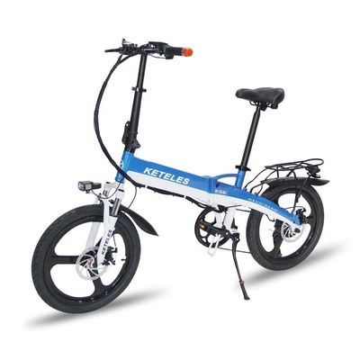 48V 350W 10AH ইলেকট্রিক বাইক 20 ইঞ্চি ভাঁজ ফ্রেম এবং 31-60 কিমি পরিসীমা প্রতি শক্তি