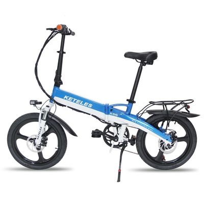 48V 350W 10AH ইলেকট্রিক বাইক 20 ইঞ্চি ভাঁজ ফ্রেম এবং 31-60 কিমি পরিসীমা প্রতি শক্তি