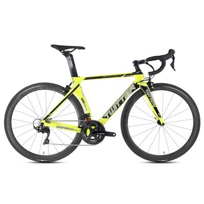 16 স্পিড কার্বন রোড বাইক R2000-700C 1.7 মিটার দৈর্ঘ্যের পূর্ণ কার্বন ফাইবার রেসিং বাইক