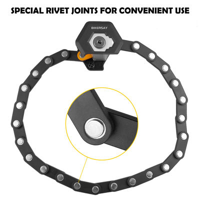 মাউন্টেন বাইক রোড বাইক ভাঁজযোগ্য লক অ্যান্টি-চুরি 85cm 3 টি কী সহ জিংক অ্যালোয় অ্যালোয় স্টিল
