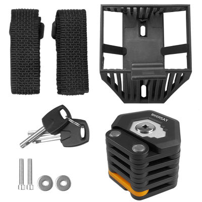 মাউন্টেন বাইক রোড বাইক ভাঁজযোগ্য লক অ্যান্টি-চুরি 85cm 3 টি কী সহ জিংক অ্যালোয় অ্যালোয় স্টিল