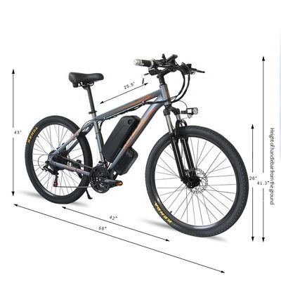 বৈদ্যুতিক মাউন্টেন বাইক 26 &quot;ই-বাইক 48V 13Ah লিথিয়াম ব্যাটারি এবং শক্তিশালী 500W মোটর সঙ্গে