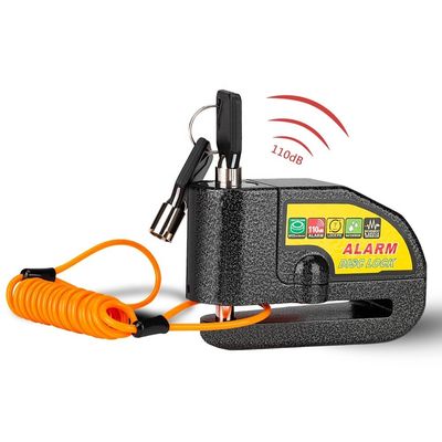 110dB কম্পন বিপদাশঙ্কা সাইকেল মোটরসাইকেল লক জন্য অ্যান্টি-চুরি জলরোধী নিরাপত্তা