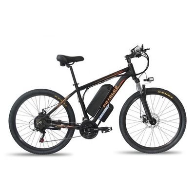 1000W 17.5AH বৈদ্যুতিক মাউন্টেন বাইক 26 &quot;মাউন্টেন ই-বাইক রিয়ার হাব মোটর অ্যালুমিনিয়াম খাদ