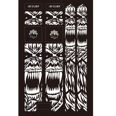 সজ্জিত সাইকেল ফ্রেম গার্ডের জন্য 3 ডি ওয়াটারপ্রুফ সাইকেল ফর্ক সুরক্ষা স্টিকার