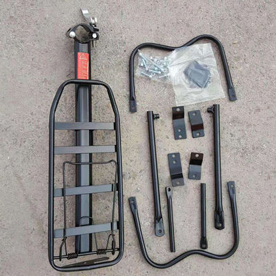 আয়রন টিউব ট্রাঙ্ক মাউন্ট বাইসাইকেল ক্যারিয়ার হালকা ওজন র্যাক সেডান আউটডোর ভ্রমণের জন্য 985g