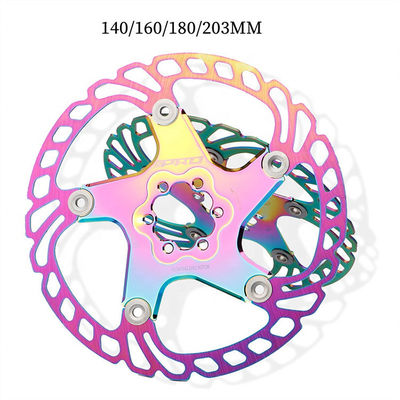 BMX RAINBOW 2021 সম্পূর্ণ সিএনসি রোড বাইক ব্রেক ডিস্ক 140/160/180/203mm দ্রুত শীতল ডাউন