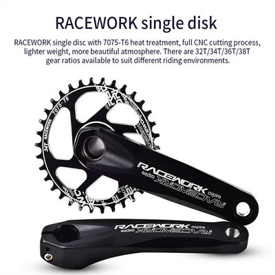 RACEWORK 32T 34T 36T 38T MTB GXP ক্র্যাঙ্ক 170mm এবং 68MM নীচের ক্রেট সেট জন্য চেইন রিং